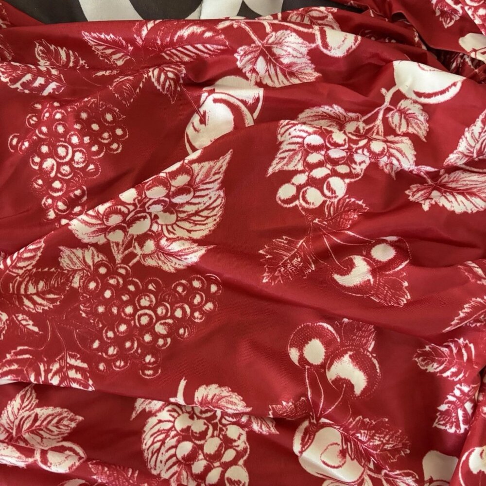 NWT Free People Tommie Sleeveless Top Red White Print Wide Back Straps Size XL - Picture 6 of 8